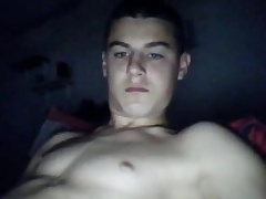 Macedonian Cute Powerfully built Lad Cums On His Abs Big Tax